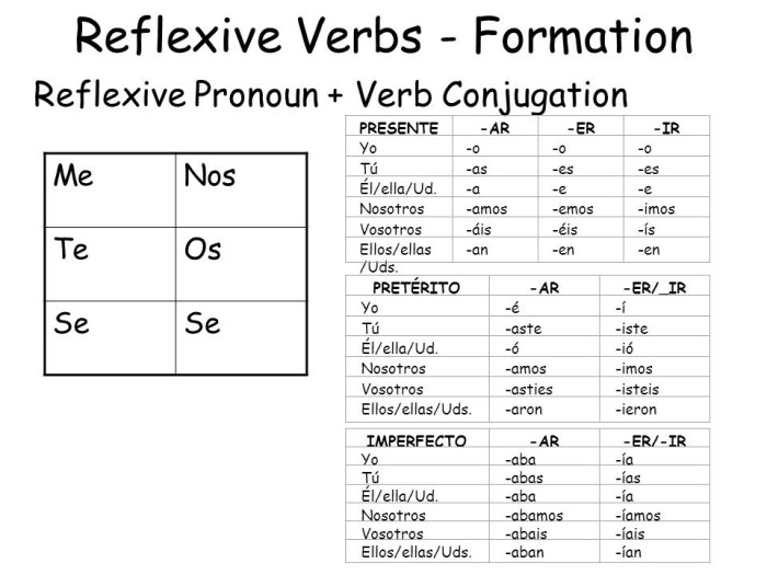 Gramatica a reflexive verbs answers