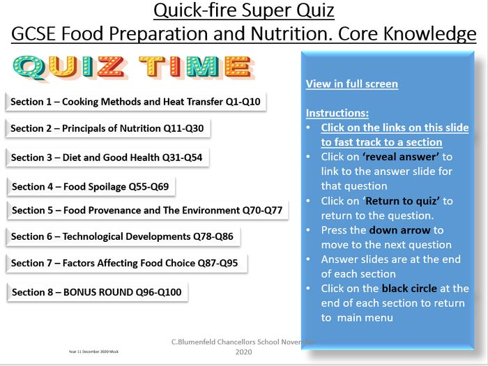 Food service prep final quiz answers