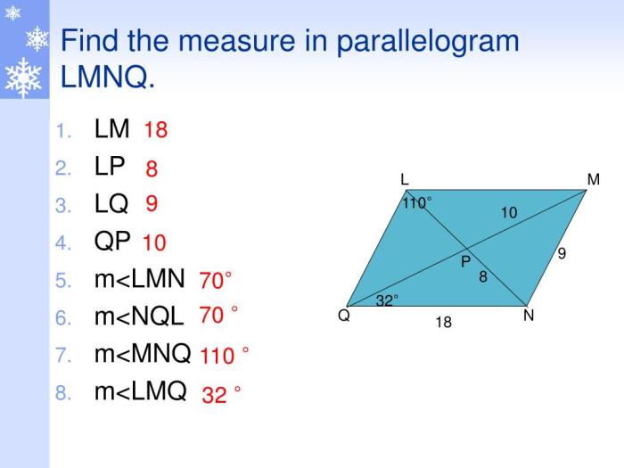 Mp diagonals parallelogram qn