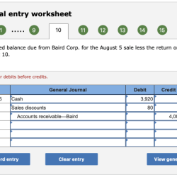 Journal entry worksheet mcgraw hill