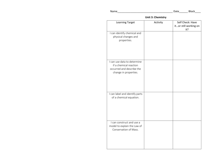 Genius challenge chemical reactions answer key